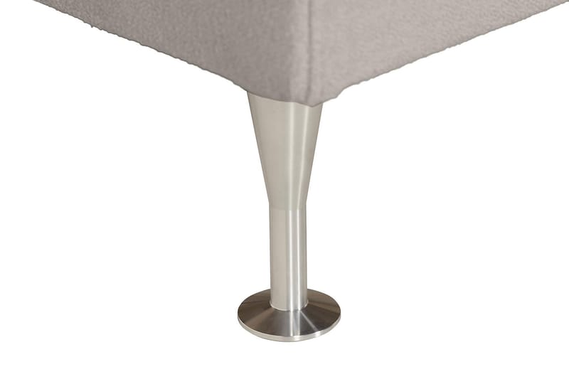 Sängpaket Kakichi Boucle 120x200 Djuphäftad gavel - Grå - Möbler - Säng - Kontinentalsäng