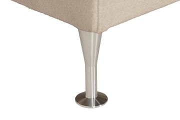Sängpaket Kakichi Boucle 140x200 Djuphäftad gavel - Beige - Möbler - Säng - Kontinentalsäng
