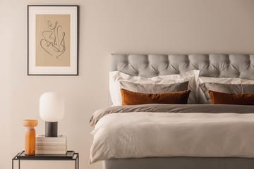 Sängpaket Kakichi Boucle 180x200 Djuphäftad gavel - Grå - Möbler - Säng - Kontinentalsäng