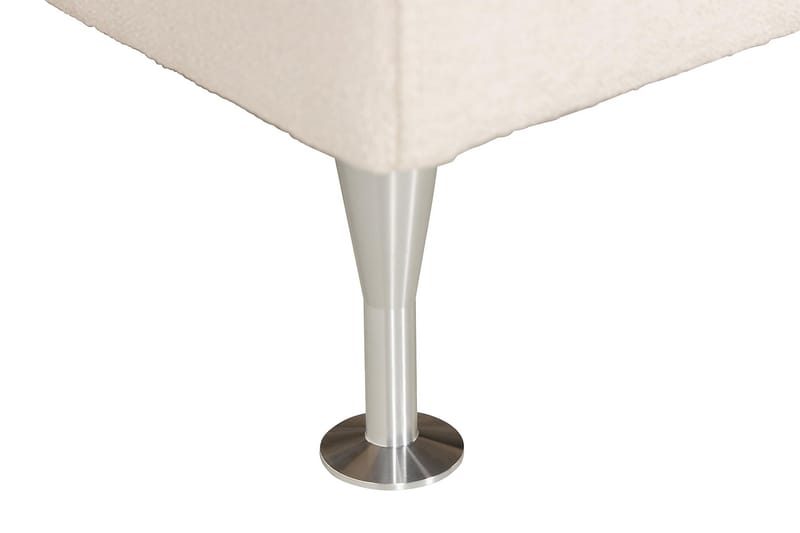 Sängpaket Kakichi Boucle 180x200 Djuphäftad gavel - Ljusbeige - Möbler - Säng - Kontinentalsäng