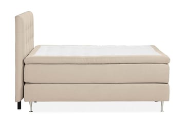 Sängpaket Kakichi Boucle 180x200 Knappad gavel - Beige - Möbler - Säng - Kontinentalsäng