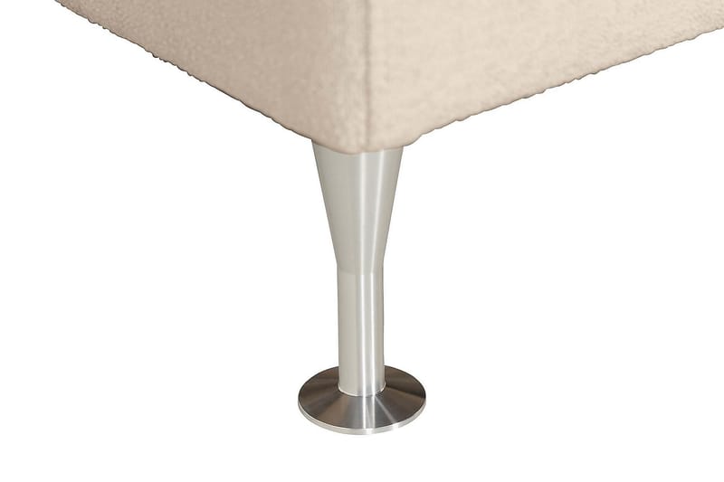 Sängpaket Kakichi Boucle 180x200 Knappad gavel - Beige - Möbler - Säng - Kontinentalsäng