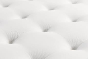 Sängpaket Kakichi Boucle 180x200 Knappad gavel - Grå - Möbler - Säng - Kontinentalsäng