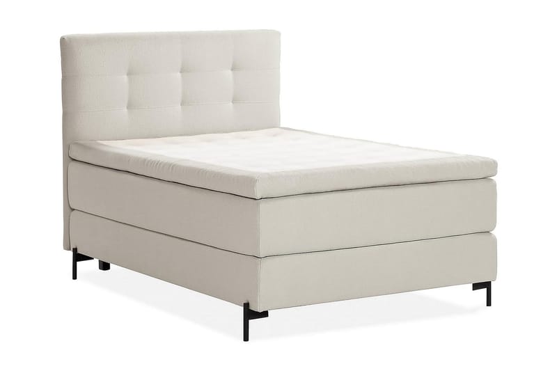 Sängpaket Kontinentalsäng Kakichi 120x200 cm - Ljusgrå - Kontinentalsäng - Komplett sängpaket