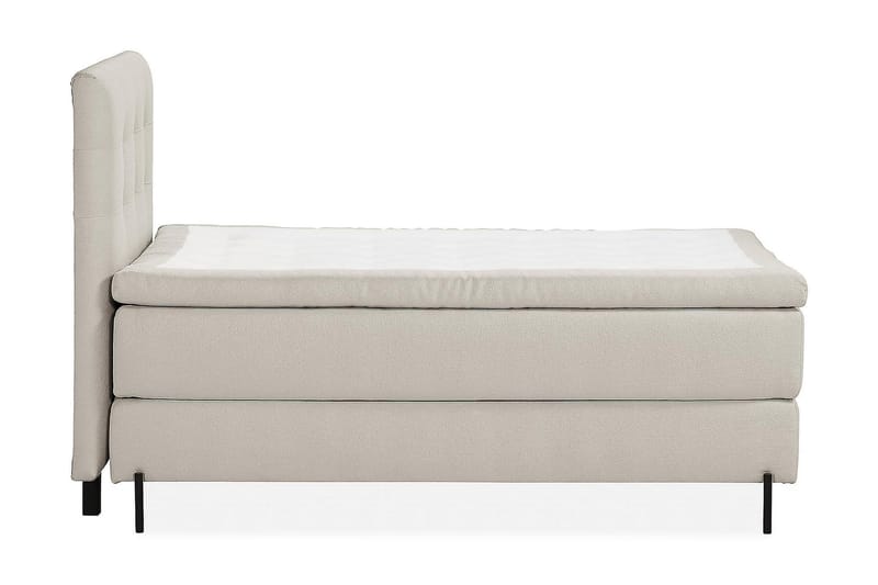 Sängpaket Kontinentalsäng Kakichi 120x200 cm - Ljusgrå - Kontinentalsäng - Komplett sängpaket