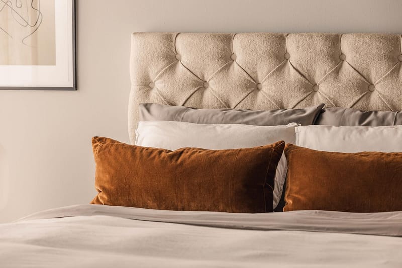 Sängpaket Kontinentalsäng Kakichi 140x200 cm - Beige - Möbler - Säng - Kontinentalsäng