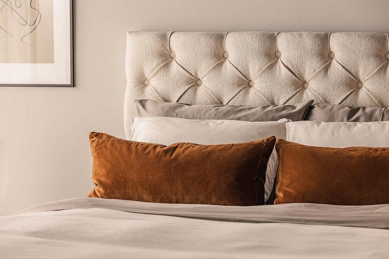 Sängpaket Kontinentalsäng Kakichi 140x200 cm - Ljusbeige - Möbler - Säng - Kontinentalsäng