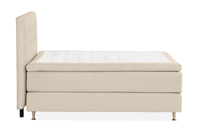 Sängpaket Kontinentalsäng Kakichi 160x200 cm - Beige - Kontinentalsäng - Komplett sängpaket