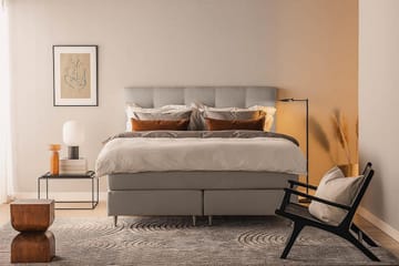 Sängpaket Kontinentalsäng Kakichi 160x200 cm - Grå - Möbler - Säng - Kontinentalsäng