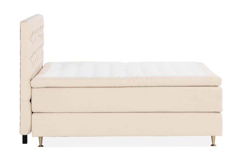 Sängpaket Kontinentalsäng Kakichi 180x200 cm - Ljusbeige - Kontinentalsäng - Komplett sängpaket