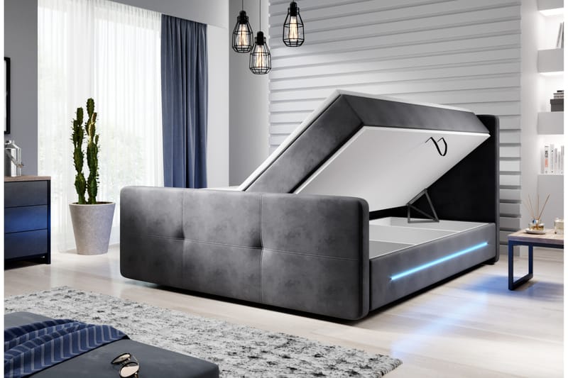 Sängpaket Maceta 160x200 cm - Kontinentalsäng - Dubbelsäng - Komplett sängpaket