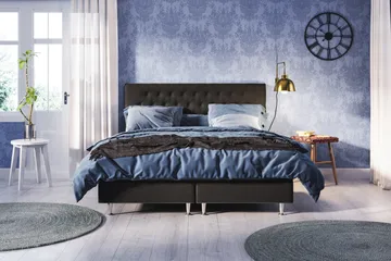 Sängpaket Meja 180x200 Svart - Svart - Möbler - Säng - Kontinentalsäng