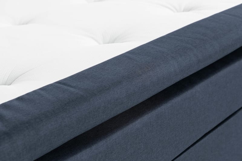Sängpaket Nayaka 120x200 Latexmadrass - Knappad gavel Blå - Möbler - Säng - Kontinentalsäng