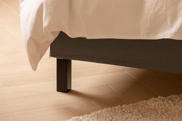 Sängpaket Nayaka 120x200 Latexmadrass - Knappad gavel Brun - Möbler - Säng - Kontinentalsäng