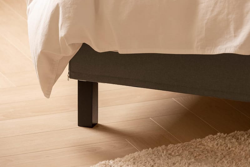Sängpaket Nayaka 120x200 Latexmadrass - Knappad gavel Brun - Möbler - Säng - Kontinentalsäng