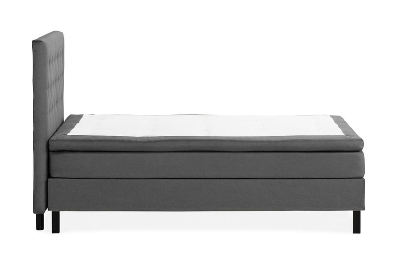 Sängpaket Nayaka 120x200 Latexmadrass - Knappad gavel Mörkgrå - Möbler - Säng - Kontinentalsäng