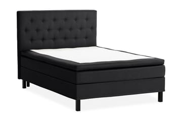 Sängpaket Nayaka 120x200 Latexmadrass - Knappad gavel Svart - Möbler - Säng - Kontinentalsäng