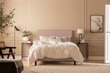 Sängpaket Nayaka 120x200 Memorymadrass - Slät gavel Rosa - Möbler - Säng - Kontinentalsäng