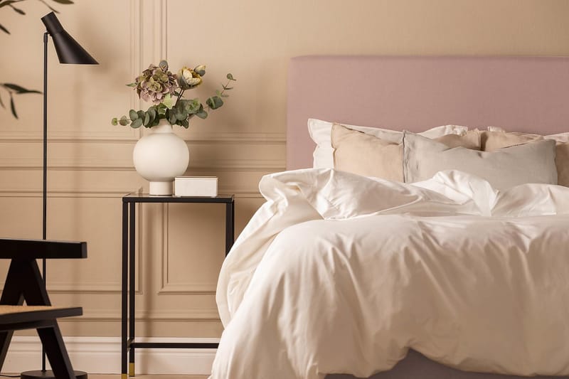 Sängpaket Nayaka 120x200 Memorymadrass - Slät gavel Rosa - Möbler - Säng - Kontinentalsäng