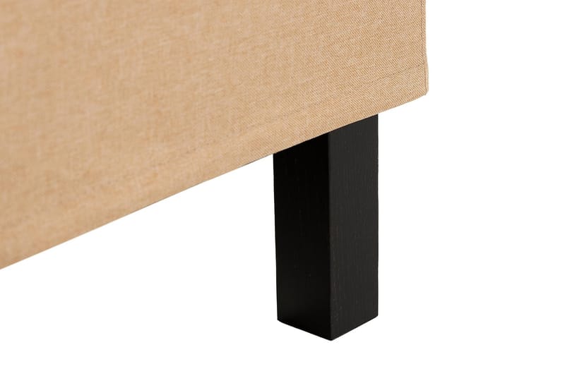 Sängpaket Nayaka 120x200 Skummadrass - Knappad gavel Beige - Kontinentalsäng - Komplett sängpaket