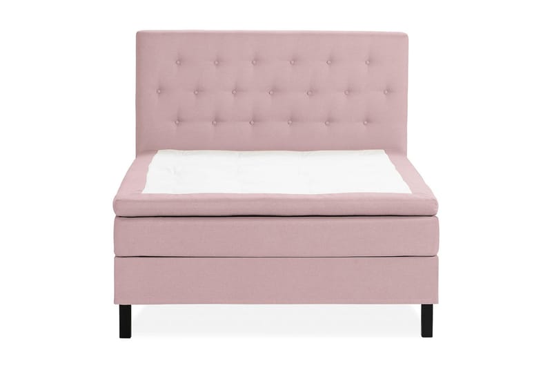 Sängpaket Nayaka 120x200 Skummadrass - Knappad gavel Rosa - Möbler - Säng - Kontinentalsäng