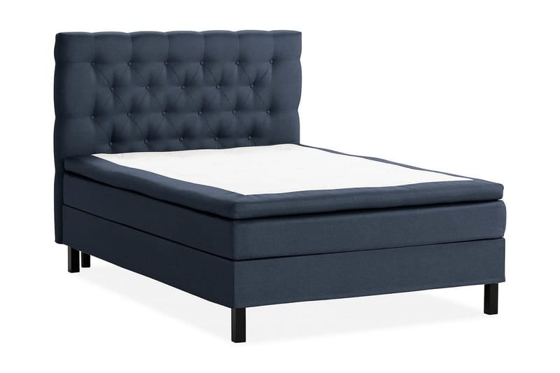 Sängpaket Nayaka 140x200 Latexmadrass - Djuphäftad gavel Blå - Möbler - Säng - Kontinentalsäng