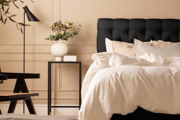 Sängpaket Nayaka 140x200 Latexmadrass - Djuphäftad gavel Svart - Möbler - Säng - Kontinentalsäng