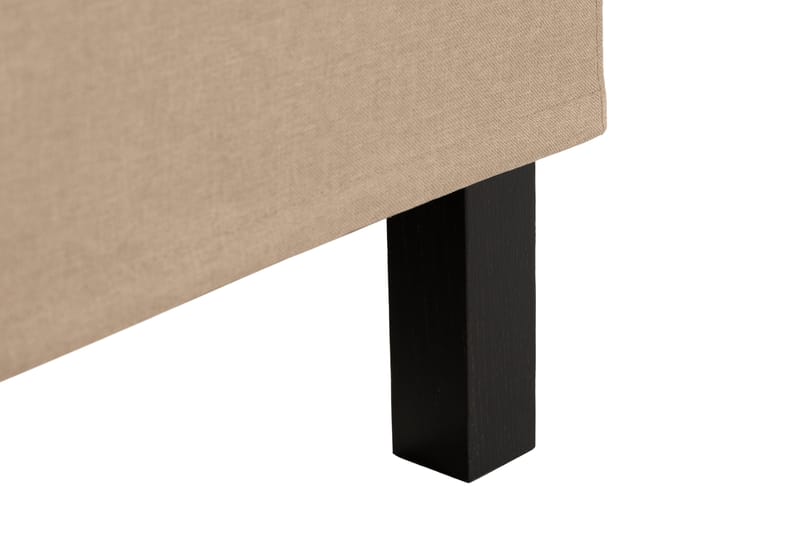 Sängpaket Nayaka 140x200 Skummadrass - Djuphäftad gavel Beige - Kontinentalsäng - Komplett sängpaket