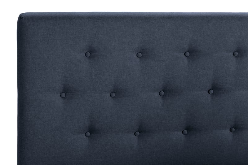 Sängpaket Nayaka 140x200 Skummadrass - Knappad gavel Blå - Möbler - Säng - Kontinentalsäng