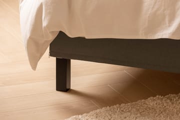 Sängpaket Nayaka 140x200 Skummadrass - Knappad gavel Brun - Möbler - Säng - Kontinentalsäng