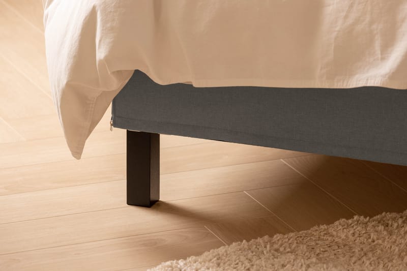 Sängpaket Nayaka 140x200 Skummadrass - Knappad gavel Grå - Möbler - Säng - Kontinentalsäng