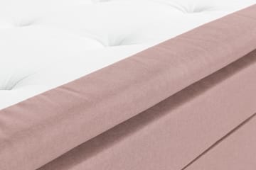 Sängpaket Nayaka 140x200 Skummadrass - Knappad gavel Rosa - Möbler - Säng - Kontinentalsäng