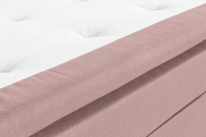 Sängpaket Nayaka 140x200 Skummadrass - Knappad gavel Rosa - Möbler - Säng - Kontinentalsäng