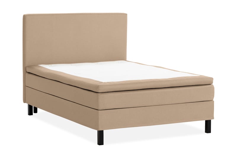 Sängpaket Nayaka 140x200 Skummadrass - Slät gavel Beige - Möbler - Säng - Kontinentalsäng