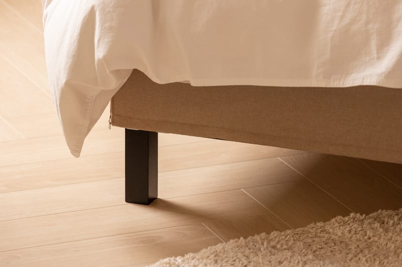 Sängpaket Nayaka 140x200 Skummadrass - Slät gavel Beige - Möbler - Säng - Kontinentalsäng