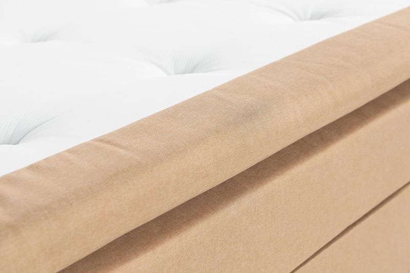 Sängpaket Nayaka 150x200 Memorymadrass - Djuphäftad gavel Beige - Möbler - Säng - Kontinentalsäng
