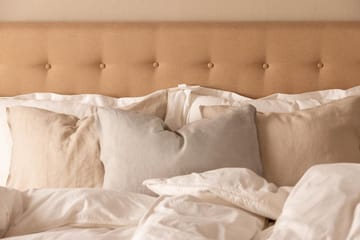 Sängpaket Nayaka 160x200 Latexmadrass - Knappad gavel Beige - Möbler - Säng - Kontinentalsäng