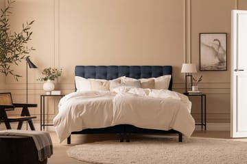 Sängpaket Nayaka 180x200 Latexmadrass - Djuphäftad gavel Blå - Möbler - Säng - Kontinentalsäng