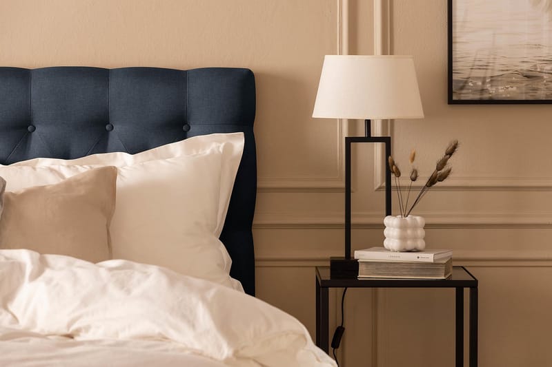 Sängpaket Nayaka 180x200 Latexmadrass - Djuphäftad gavel Blå - Möbler - Säng - Kontinentalsäng