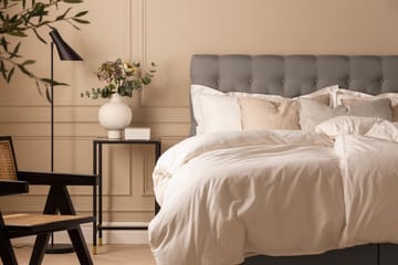 Sängpaket Nayaka 180x200 Latexmadrass - Djuphäftad gavel Grå - Möbler - Säng - Kontinentalsäng