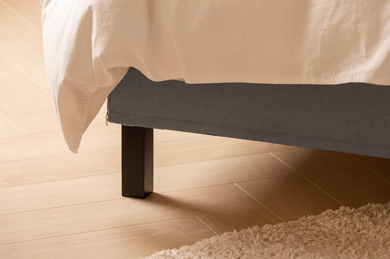 Sängpaket Nayaka 180x200 Latexmadrass - Djuphäftad gavel Grå - Möbler - Säng - Kontinentalsäng