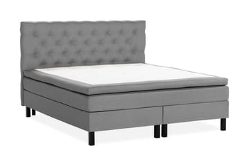 Sängpaket Nayaka 180x200 Latexmadrass - Djuphäftad gavel Grå - Möbler - Säng - Kontinentalsäng