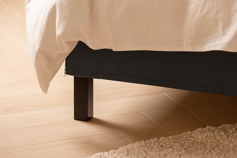 Sängpaket Nayaka 180x200 Latexmadrass - Djuphäftad gavel Mörkgrå - Möbler - Säng - Kontinentalsäng