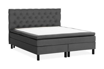 Sängpaket Nayaka 180x200 Latexmadrass - Djuphäftad gavel Mörkgrå - Möbler - Säng - Kontinentalsäng