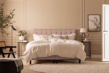 Sängpaket Nayaka 180x200 Latexmadrass - Djuphäftad gavel Rosa - Möbler - Säng - Kontinentalsäng