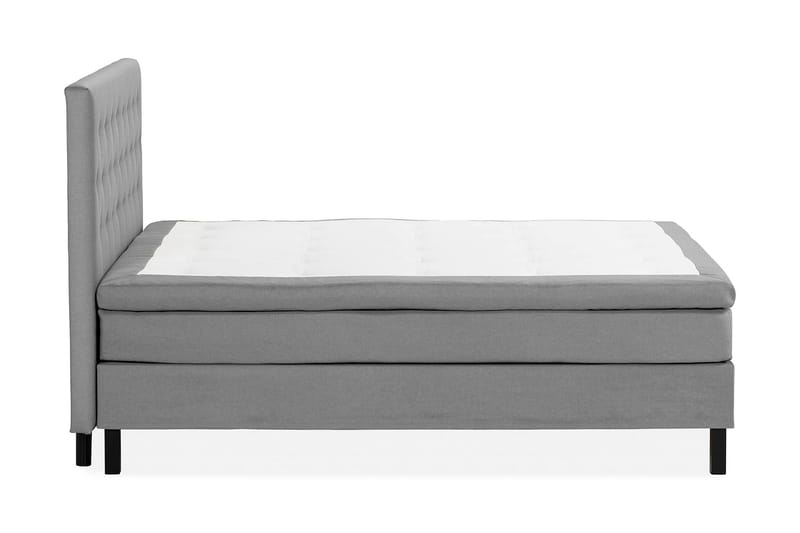 Sängpaket Nayaka 180x200 Latexmadrass - Knappad gavel Grå - Möbler - Säng - Kontinentalsäng