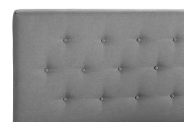 Sängpaket Nayaka 180x200 Latexmadrass - Knappad gavel Grå - Möbler - Säng - Kontinentalsäng