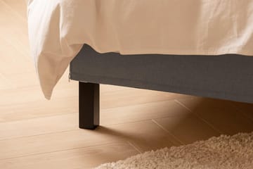 Sängpaket Nayaka 180x200 Latexmadrass - Knappad gavel Grå - Möbler - Säng - Kontinentalsäng