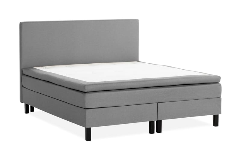 Sängpaket Nayaka 180x200 Skummadrass - Slät gavel Grå - Möbler - Säng - Kontinentalsäng