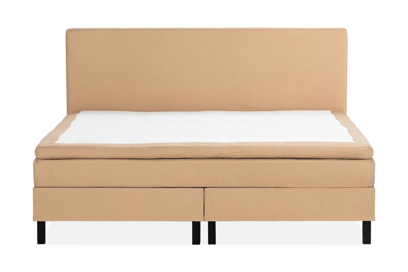 Sängpaket Nayaka 210x210 Memorymadrass - Slät gavel Beige - Möbler - Säng - Kontinentalsäng